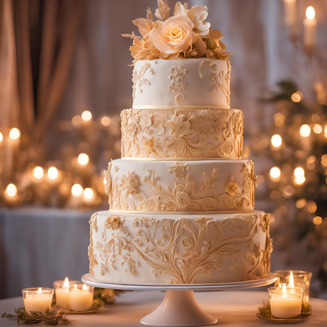 Torta Personalizada de bodas por Ela pastry, para La Serena y Coquimbo.